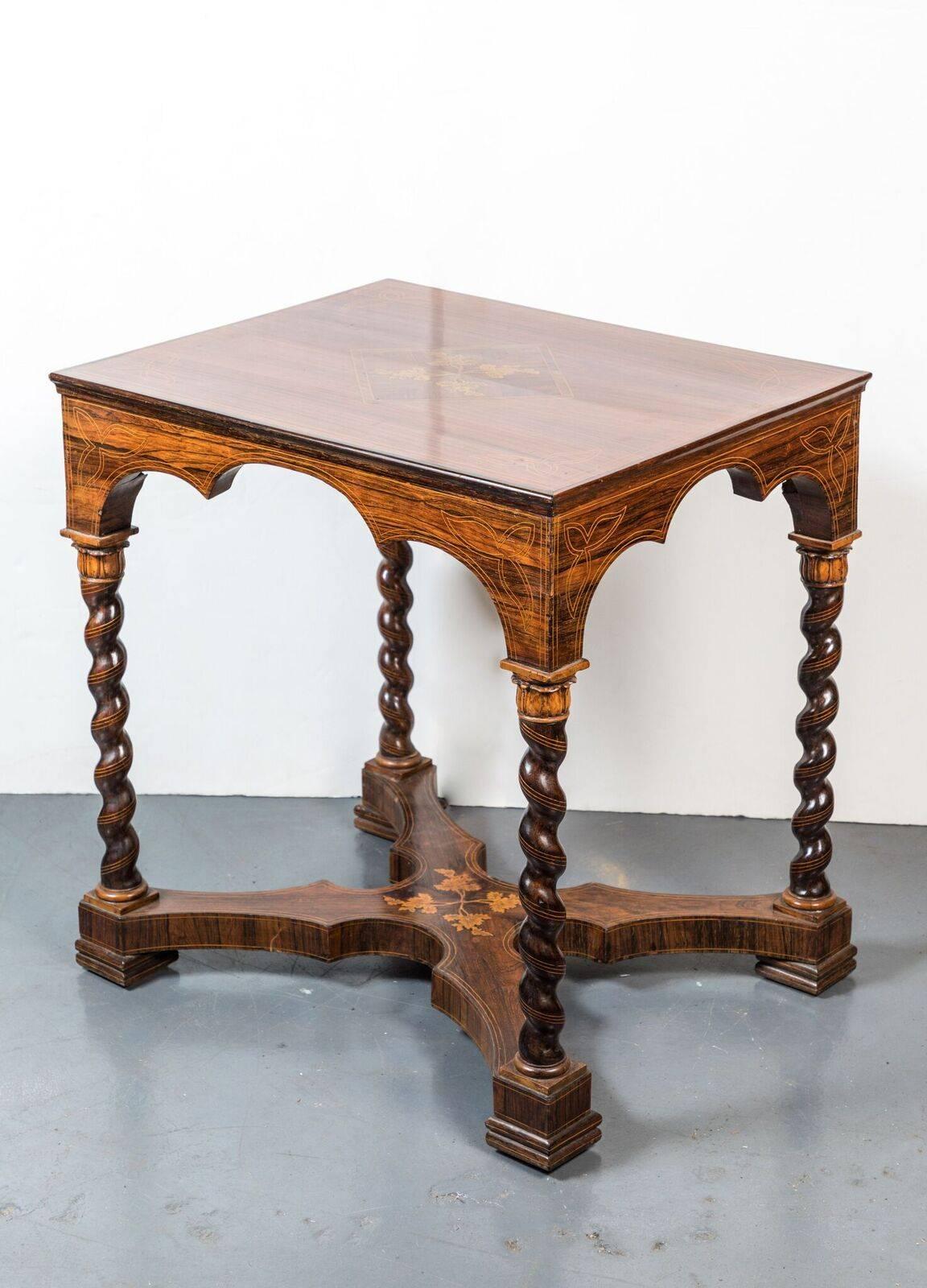 Unique, Turn-of-the-Century, Moorish Style Table 1