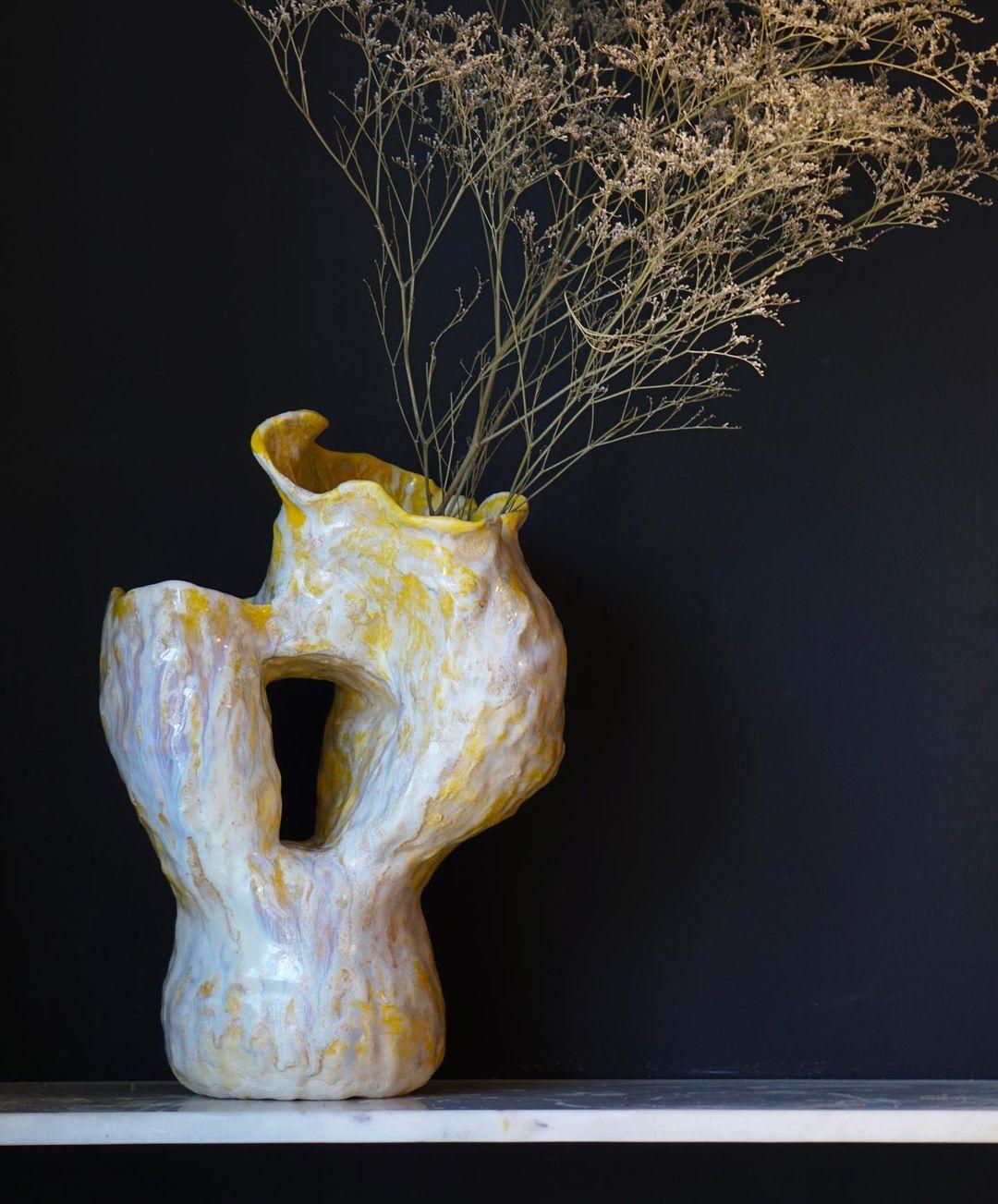 Norwegian Unique Ukiyo I Vase by Marthine Spinnangr For Sale