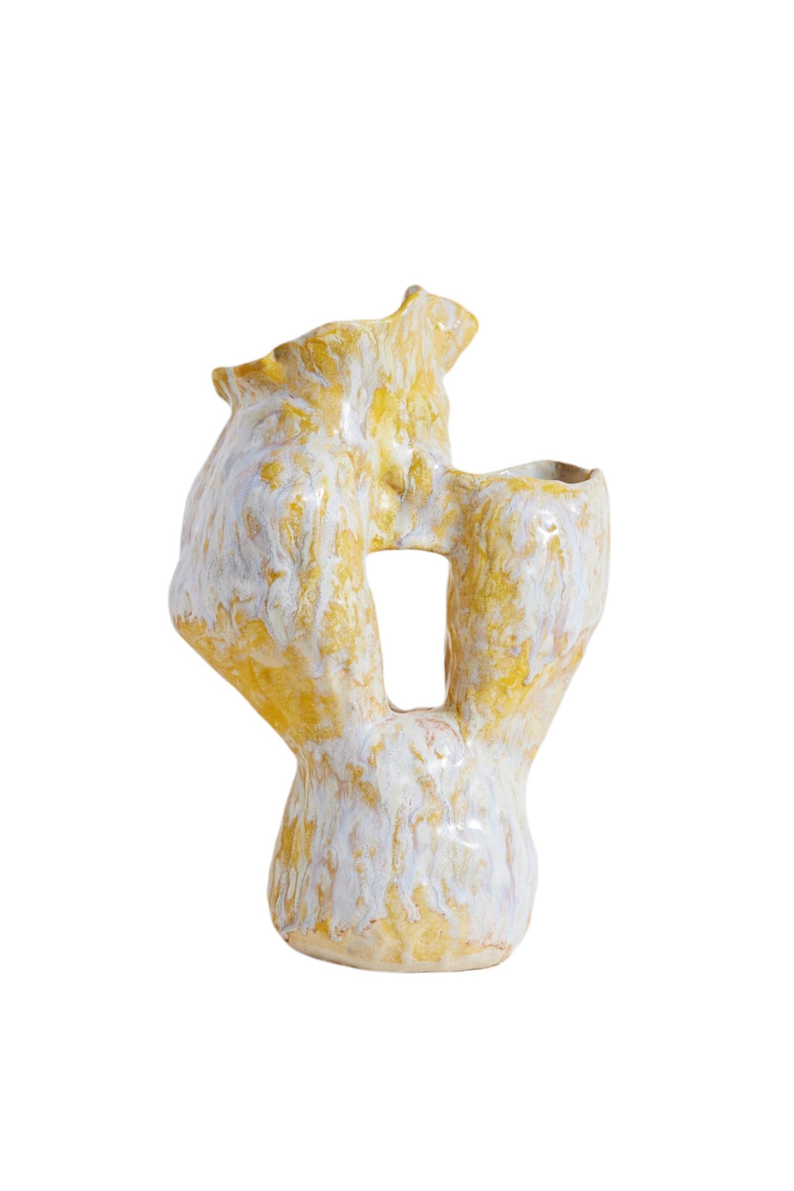 Glazed Unique Ukiyo I Vase by Marthine Spinnangr For Sale