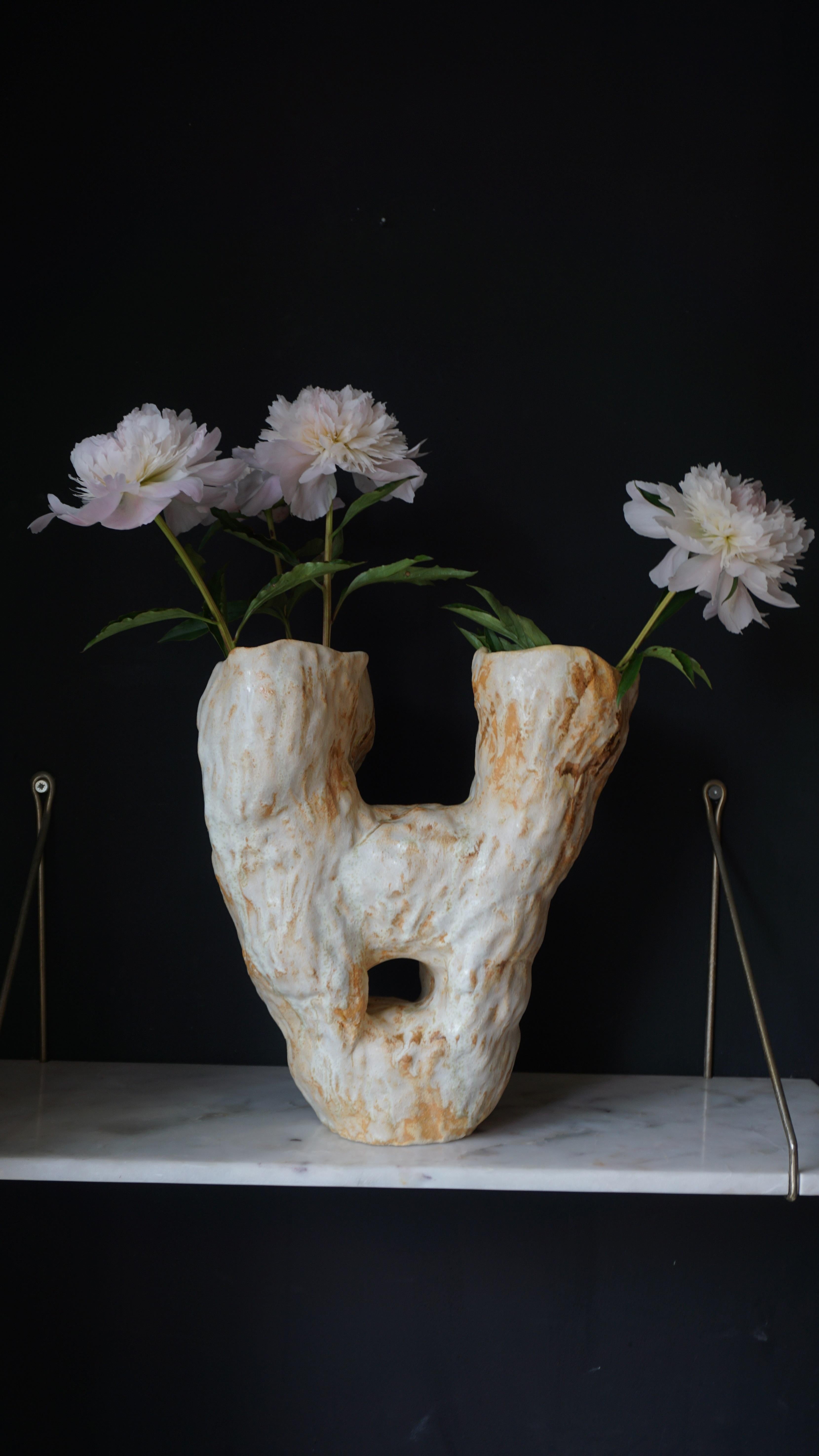 Glazed Unique Ukiyo III Vase by Marthine Spinnangr