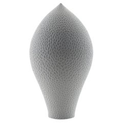 Unique Untitled 1 Hand Carved White Porcelain Vessel by Lee Jong Min