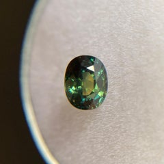 Unique Untreated 1.08ct Parti Colour Australia Sapphire Blue Green Oval Cut