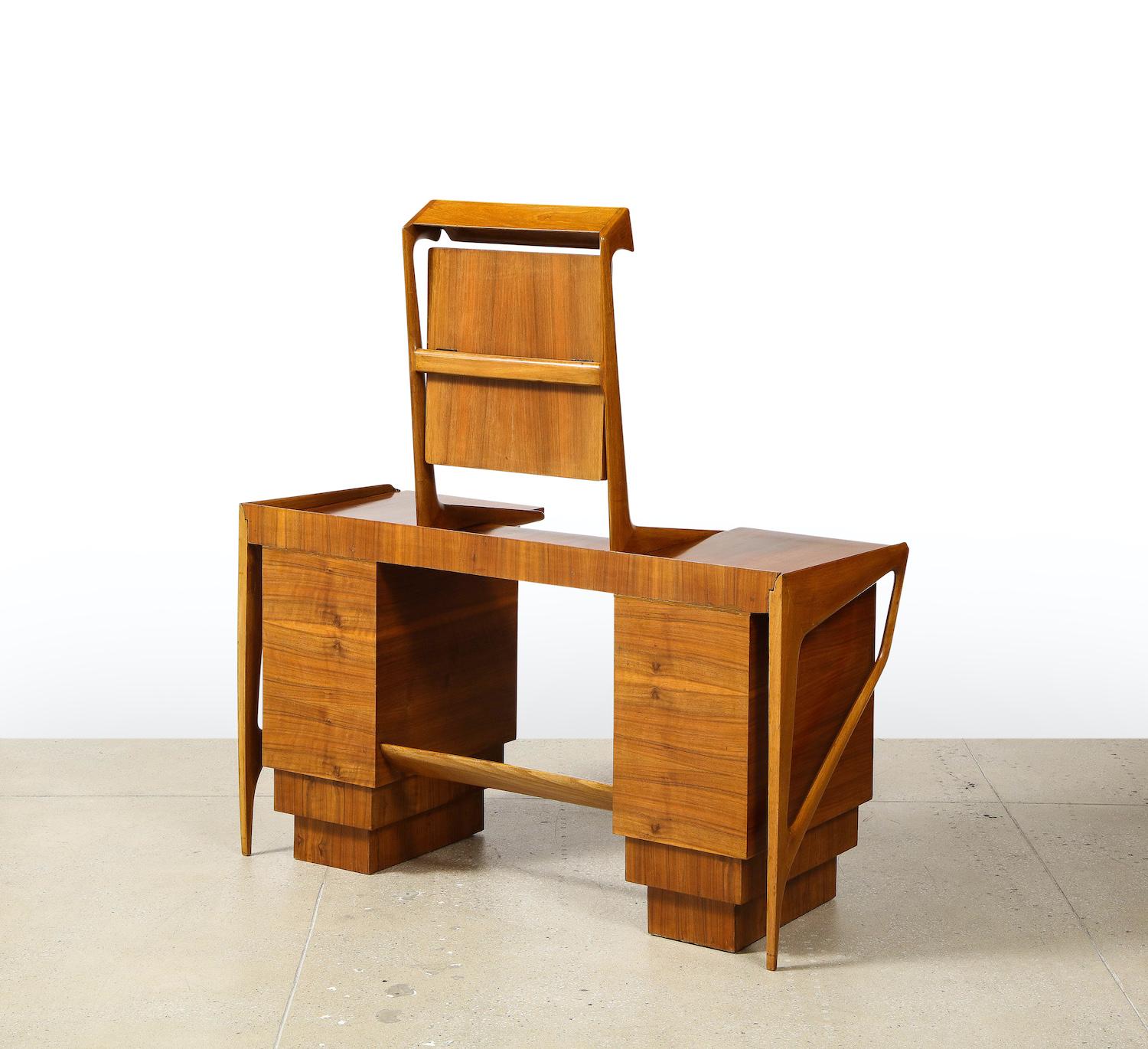 Unique Vanity/ Dressing Table & Chair by Ico & Luisa Parisi For Sale 1