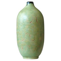 Vase unique d'Anna-Lisa Thomson. Upsala Ekeby, Suède, années 1940