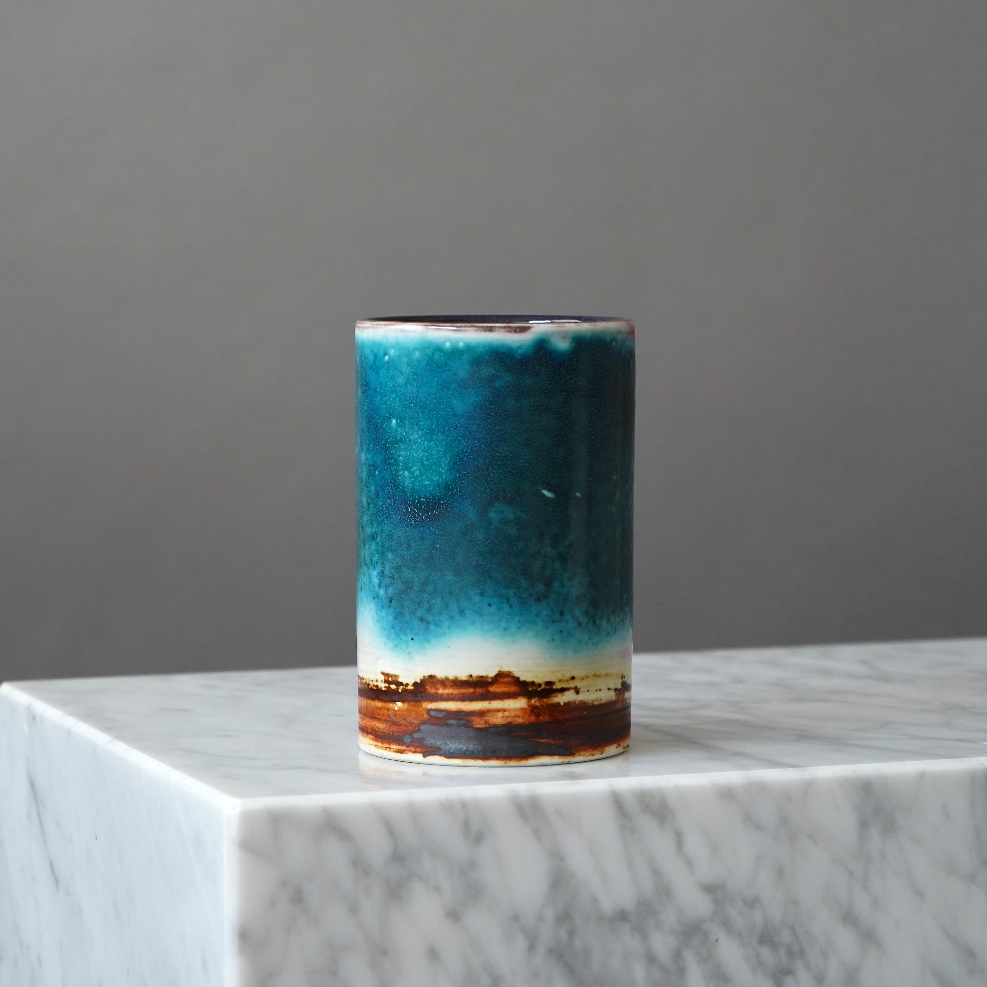 Vase unique de Toini Muona. Arabia, Finlande, années 1960 en vente 2