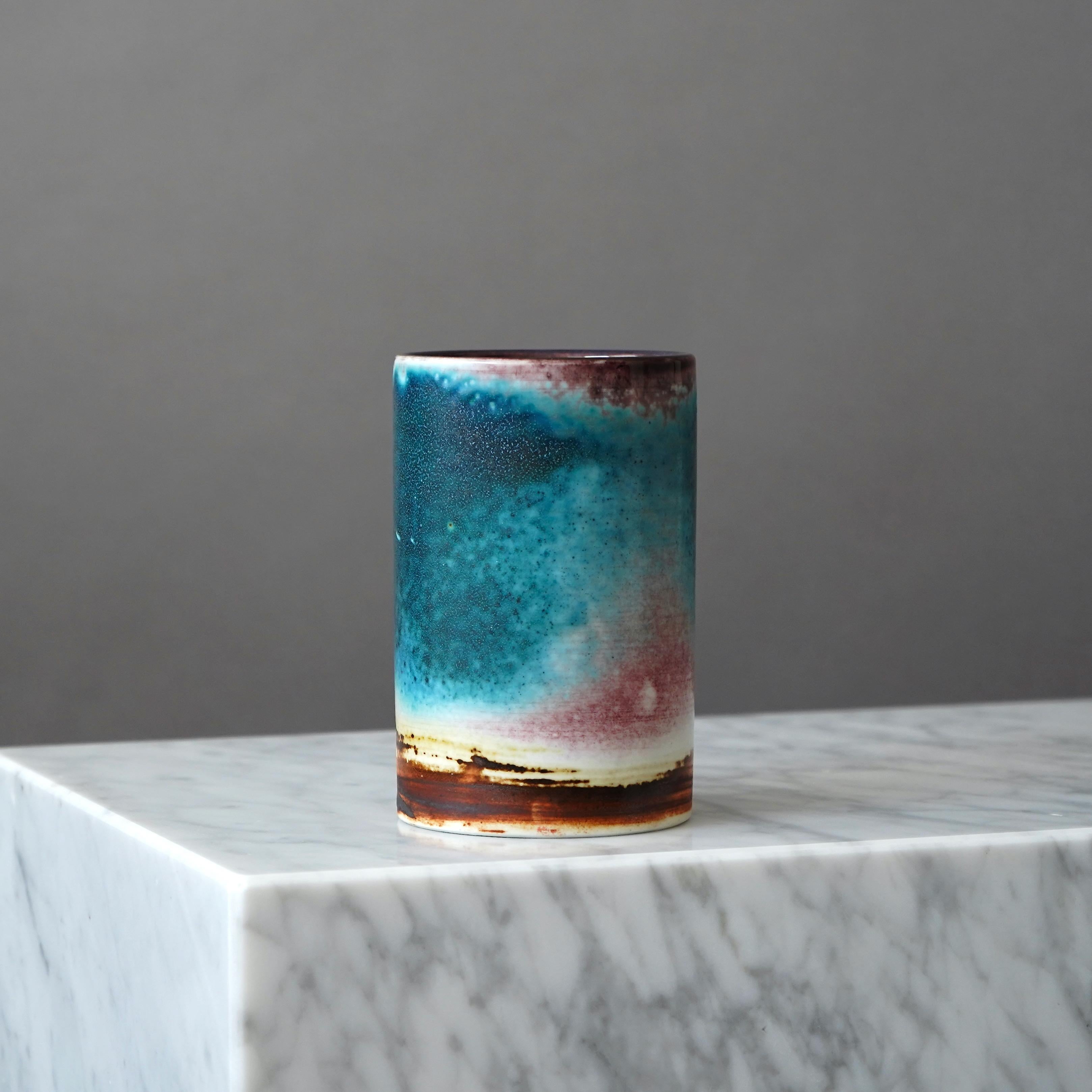 Vase unique de Toini Muona. Arabia, Finlande, années 1960 en vente 3