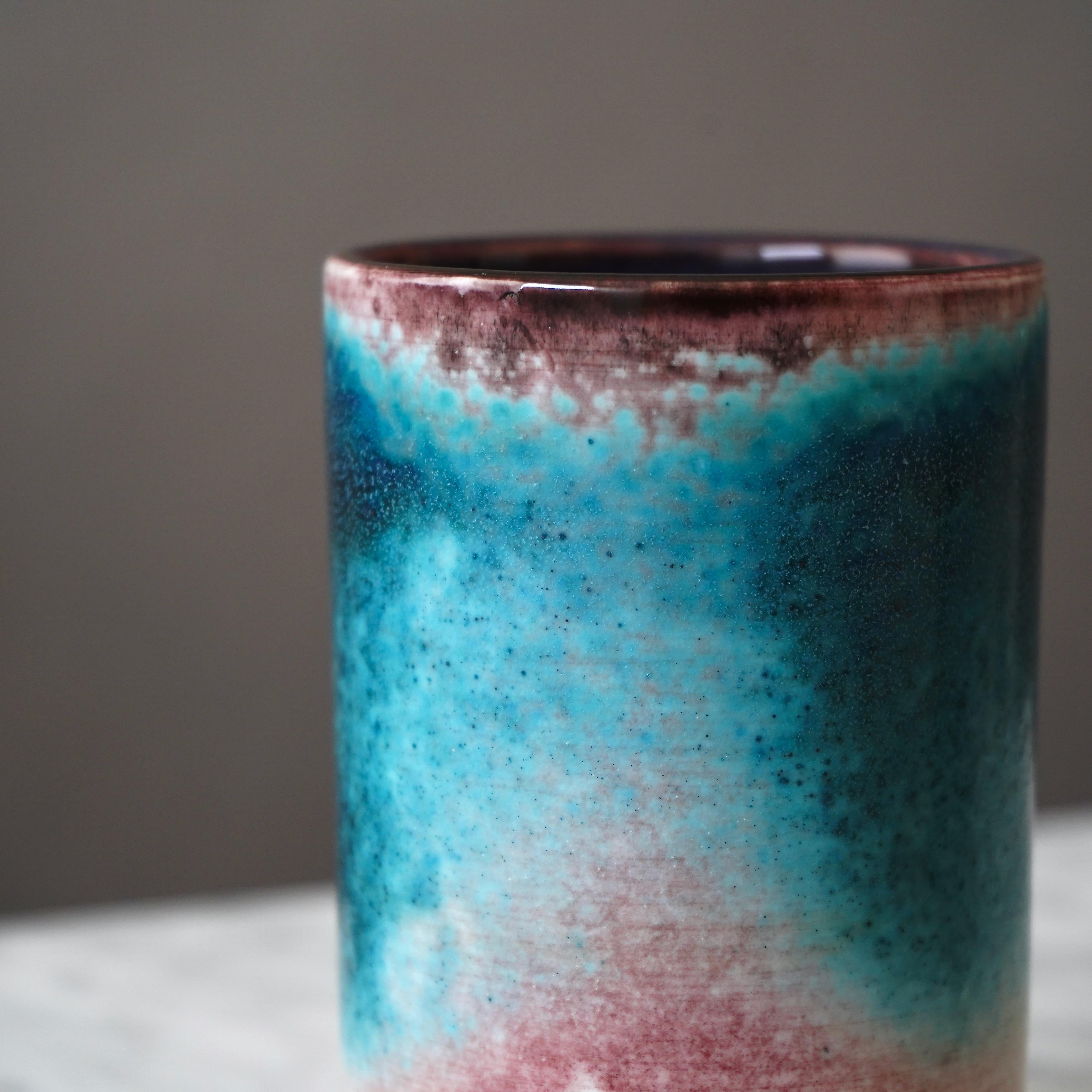 20ième siècle Vase unique de Toini Muona. Arabia, Finlande, années 1960 en vente