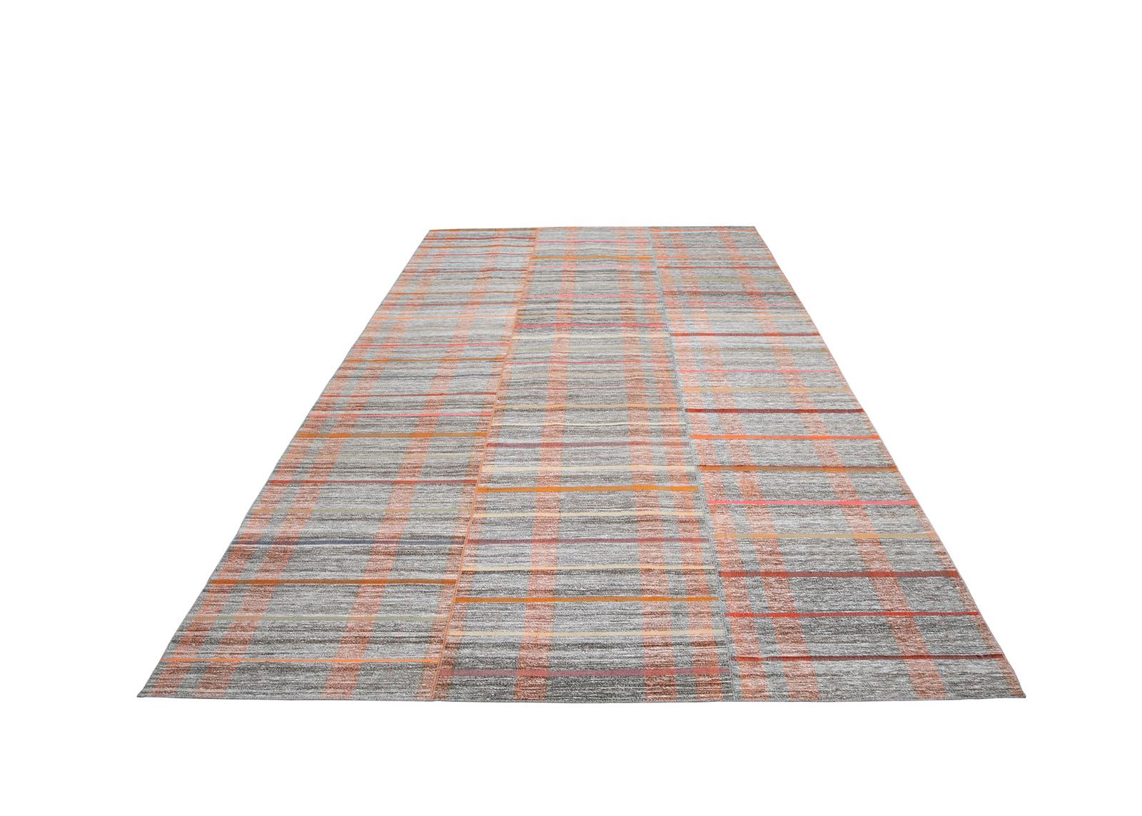 Afghan Unique Vibrant Vintage Flatweave Rug For Sale
