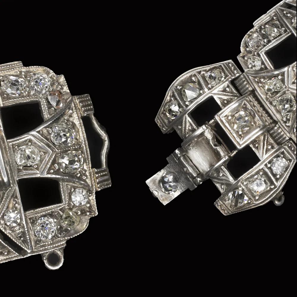 Victorian era, this diamond bracelet is truly a rare and amazing find! Fully encrusted with early old mine and peruzzi cut diamonds, this stunning necklace was painstakingly crafted by hand with astounding details! Totaling approximately 10.8