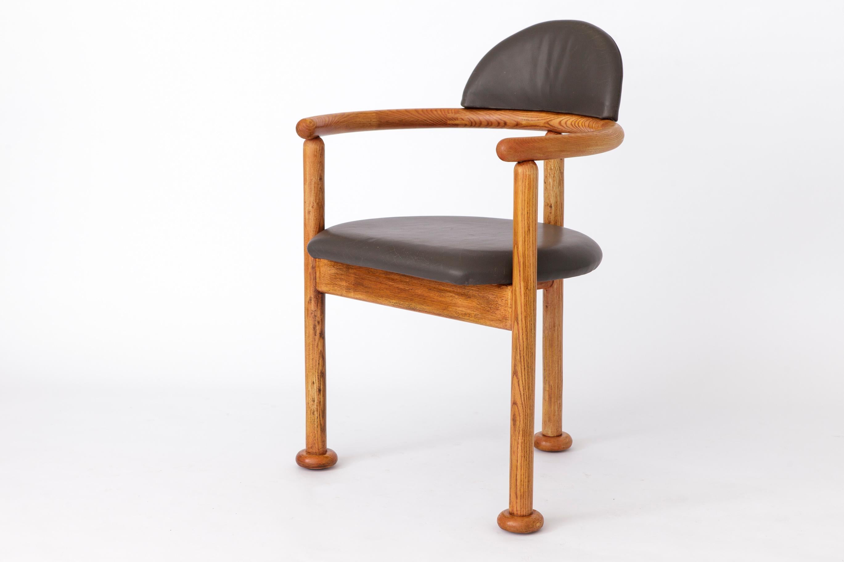Unique Vintage Armhair / Desk Chair 1980s In Good Condition In Hannover, DE