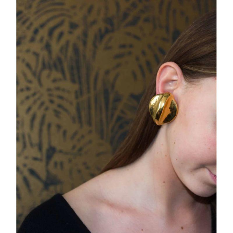 80s earrings gold