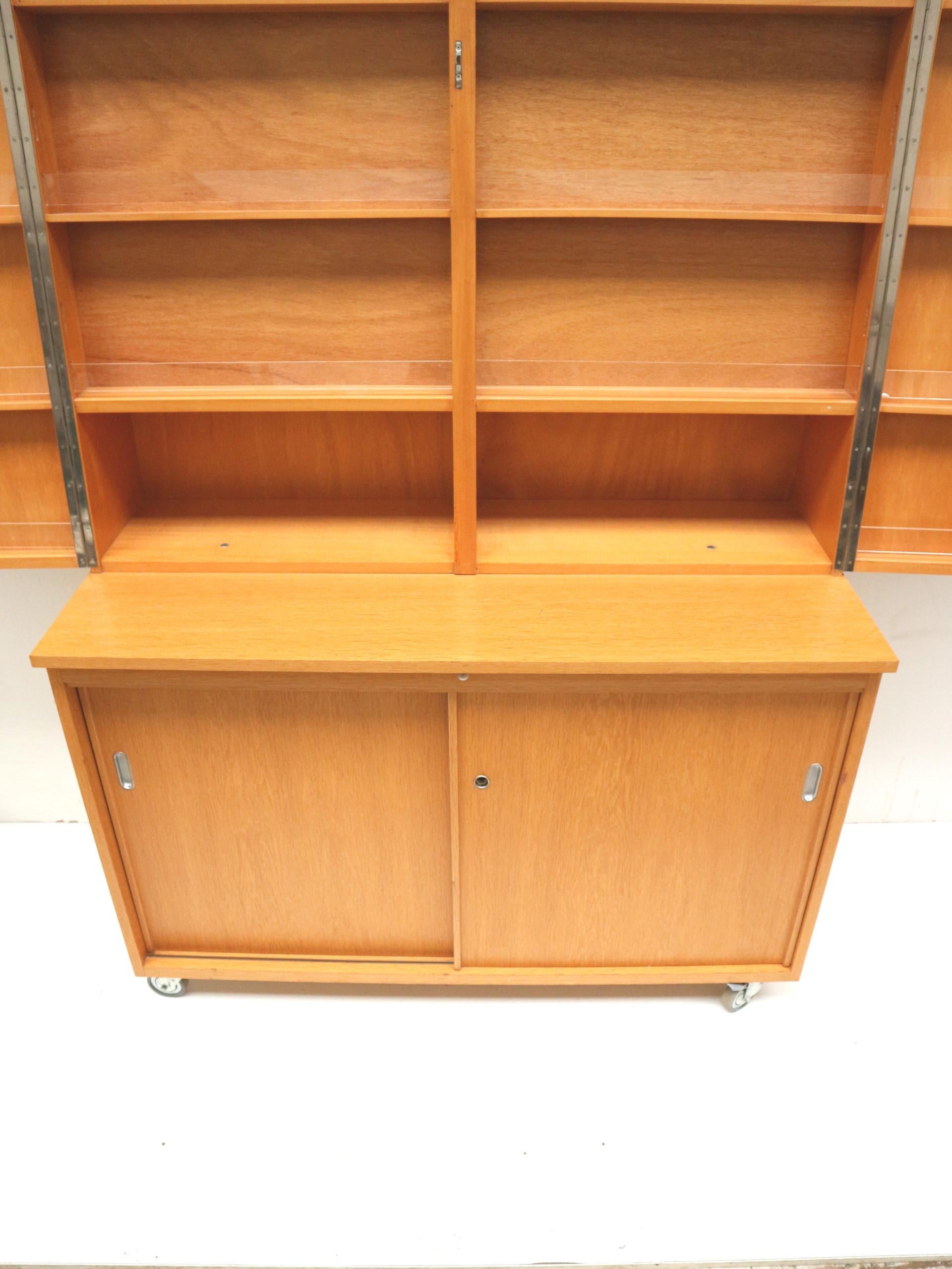 Unique vintage cupboard / sideboard / bookcase made in the 1970s For Sale 5