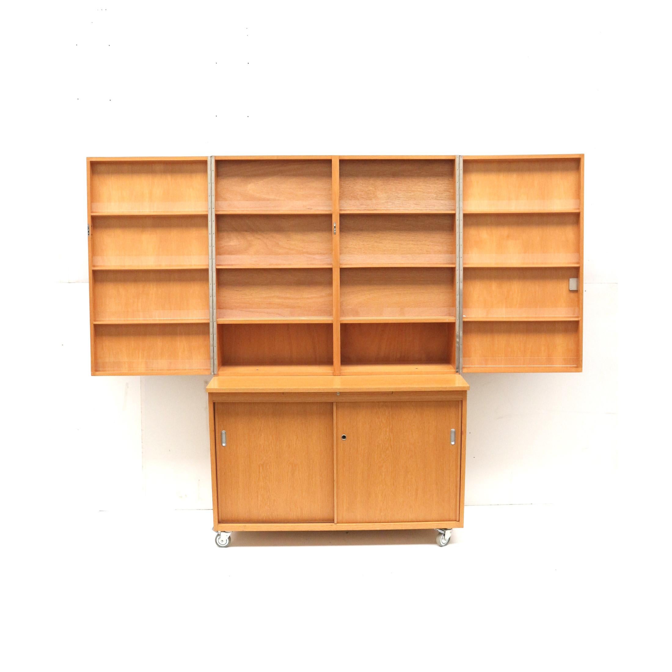 Unique vintage cupboard / sideboard / bookcase made in the 1970s For Sale 1