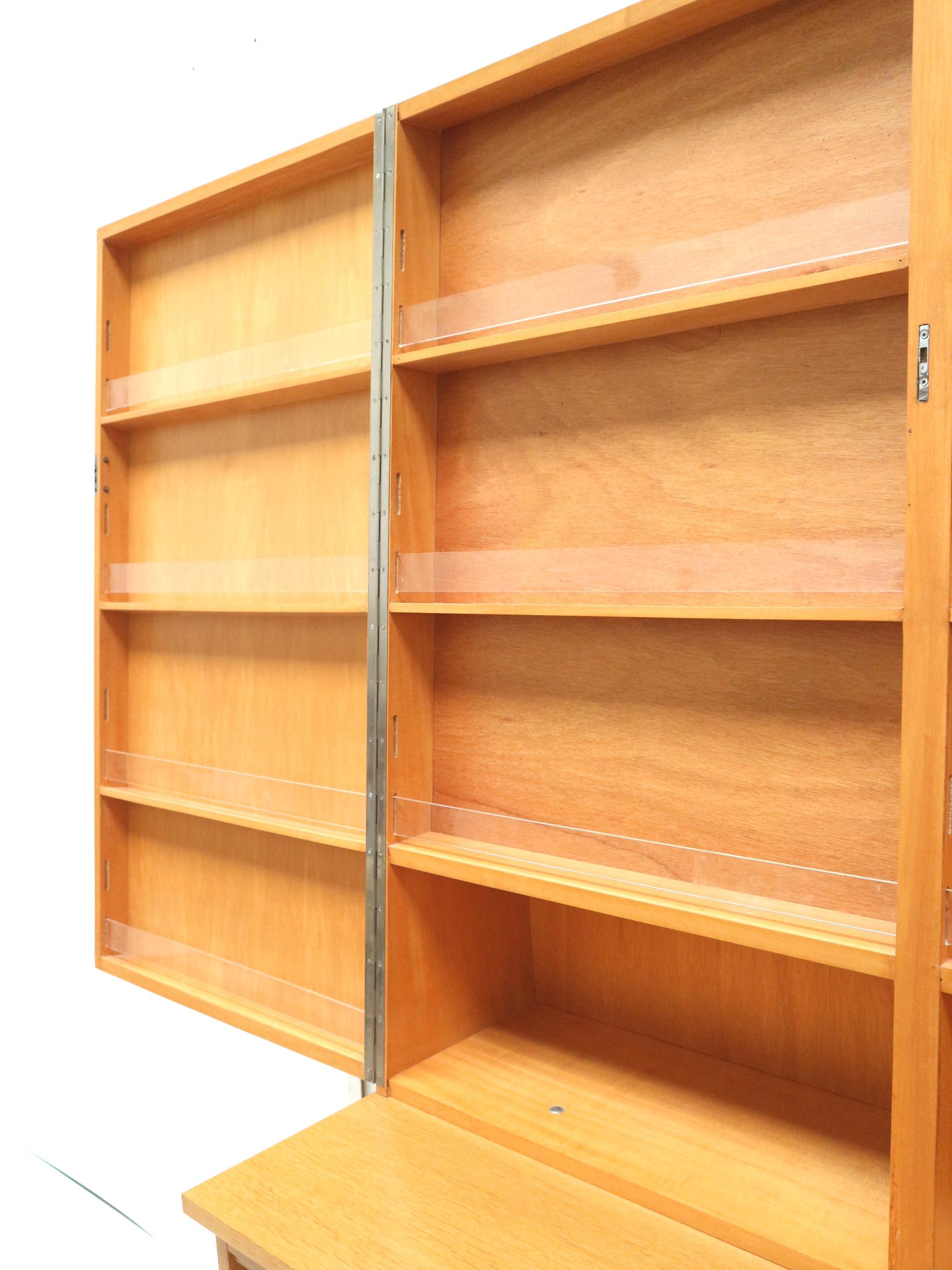 Unique vintage cupboard / sideboard / bookcase made in the 1970s For Sale 4
