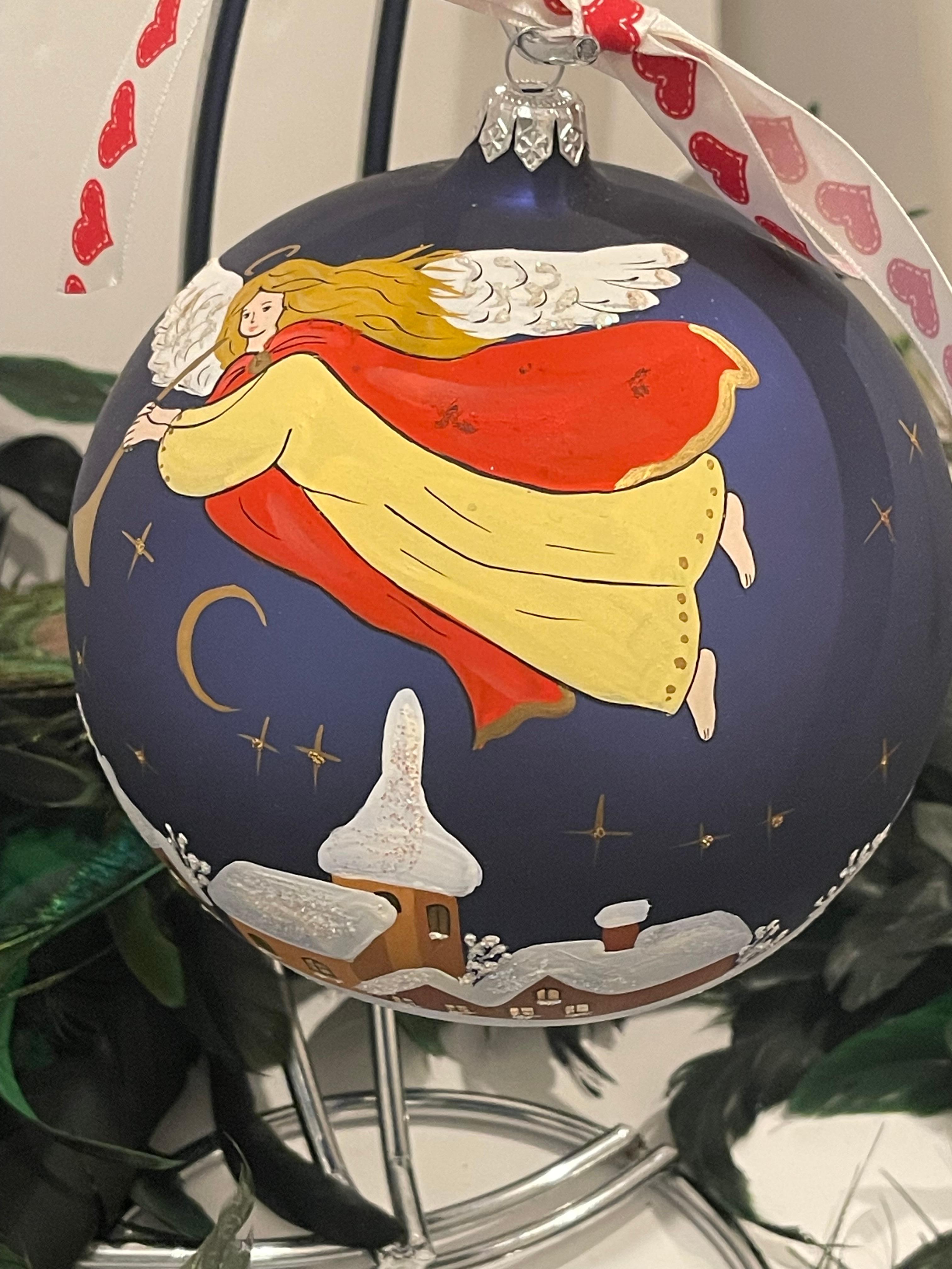 Einzigartige Vintage Europäische Jumbo geblasen Gkass Weihnachtsschmuck (Deutsch) im Angebot