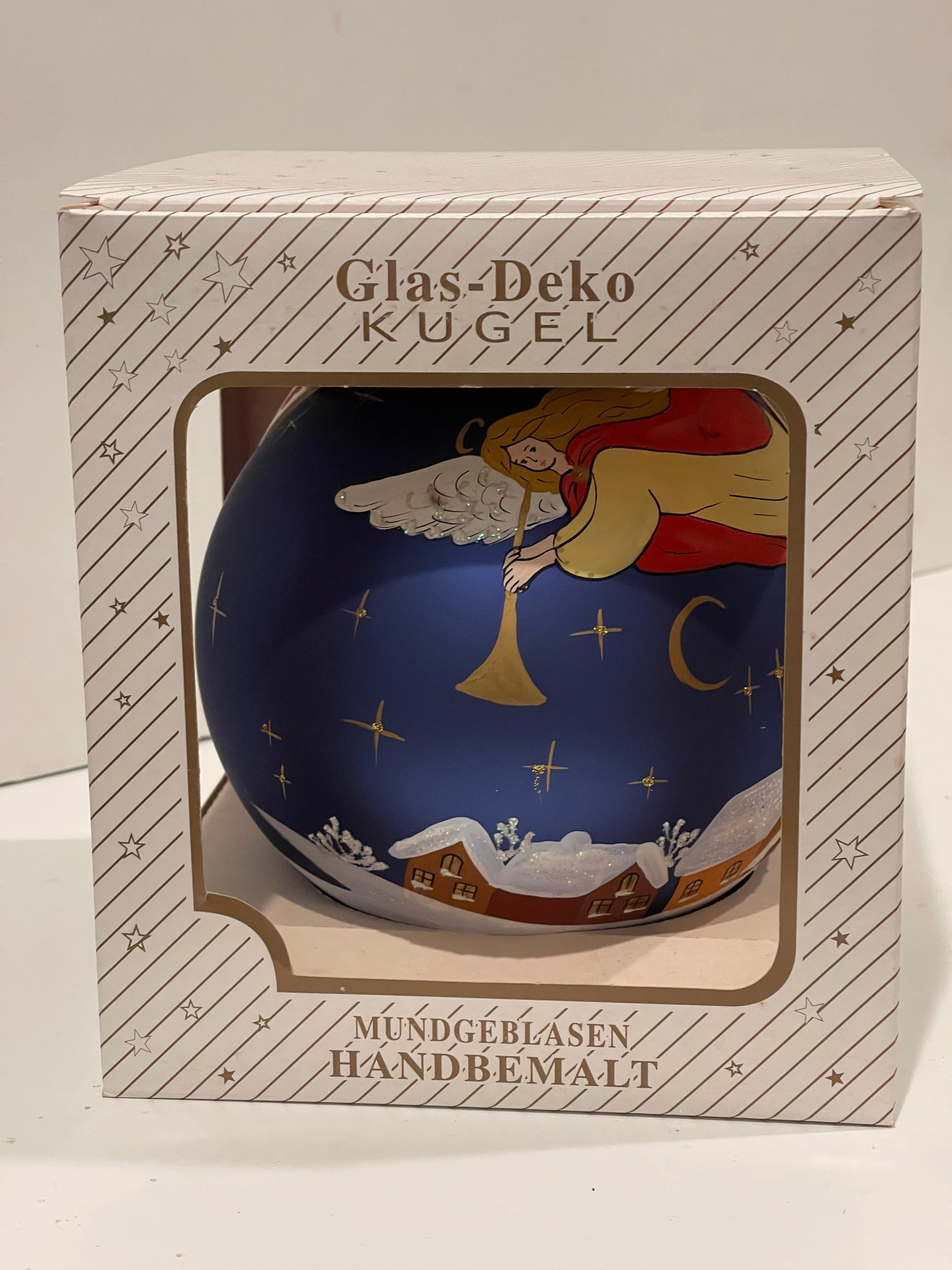 Einzigartige Vintage Europäische Jumbo geblasen Gkass Weihnachtsschmuck im Zustand „Gut“ im Angebot in Boca Raton, FL