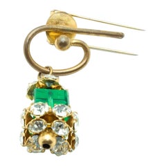 Unique Vintage French Couture Déposé Lantern Brooch, 30s