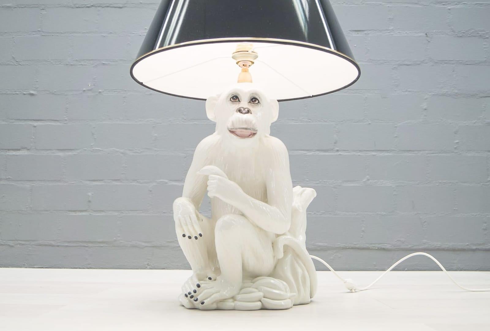 ceramic monkey lamp