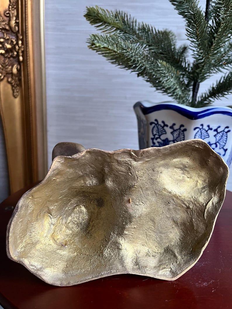 Indien Figurine d'ours en laiton massif gravée, vintage en vente