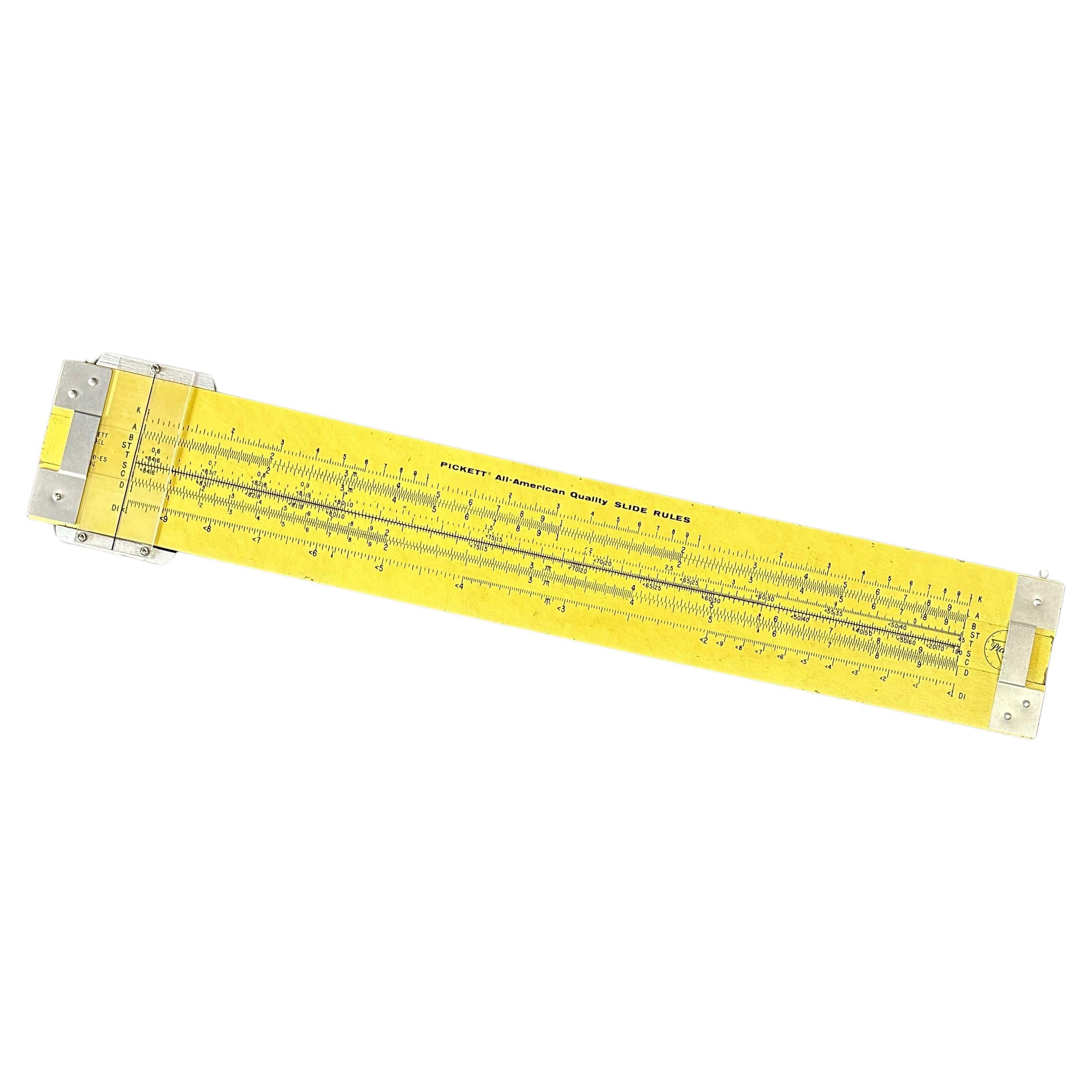 Unique Vintage Oversized 4' Industrial Slide Rule by Pickett For Sale 5