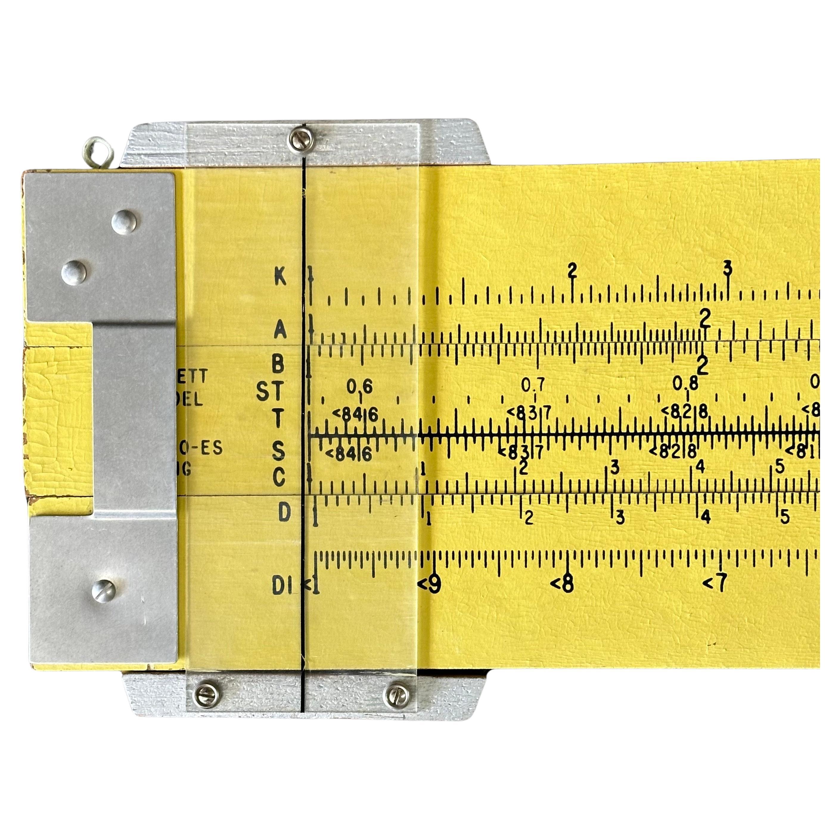 Mid-Century Modern Unique Vintage Oversized 4' Industrial Slide Rule by Pickett For Sale