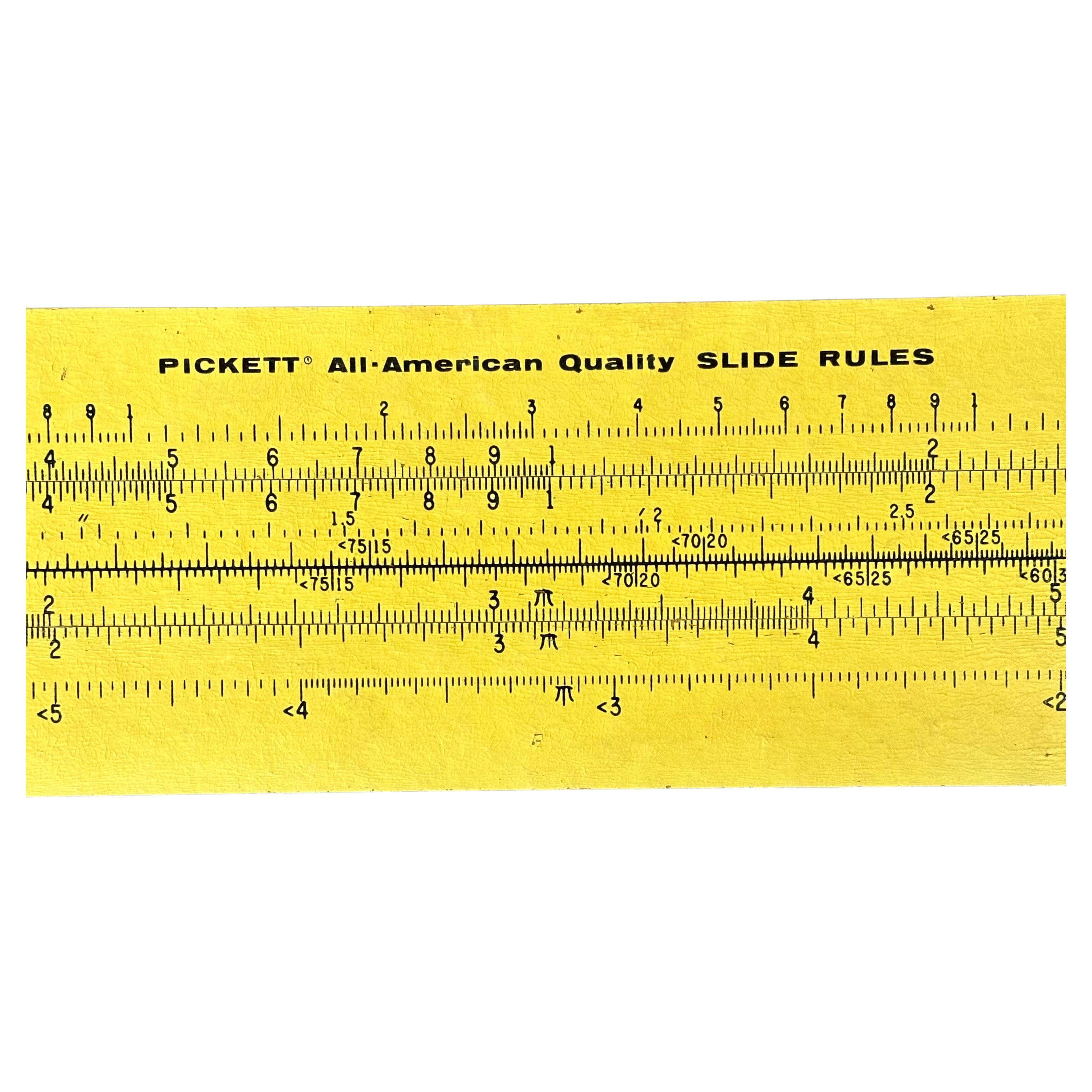 American Unique Vintage Oversized 4' Industrial Slide Rule by Pickett For Sale