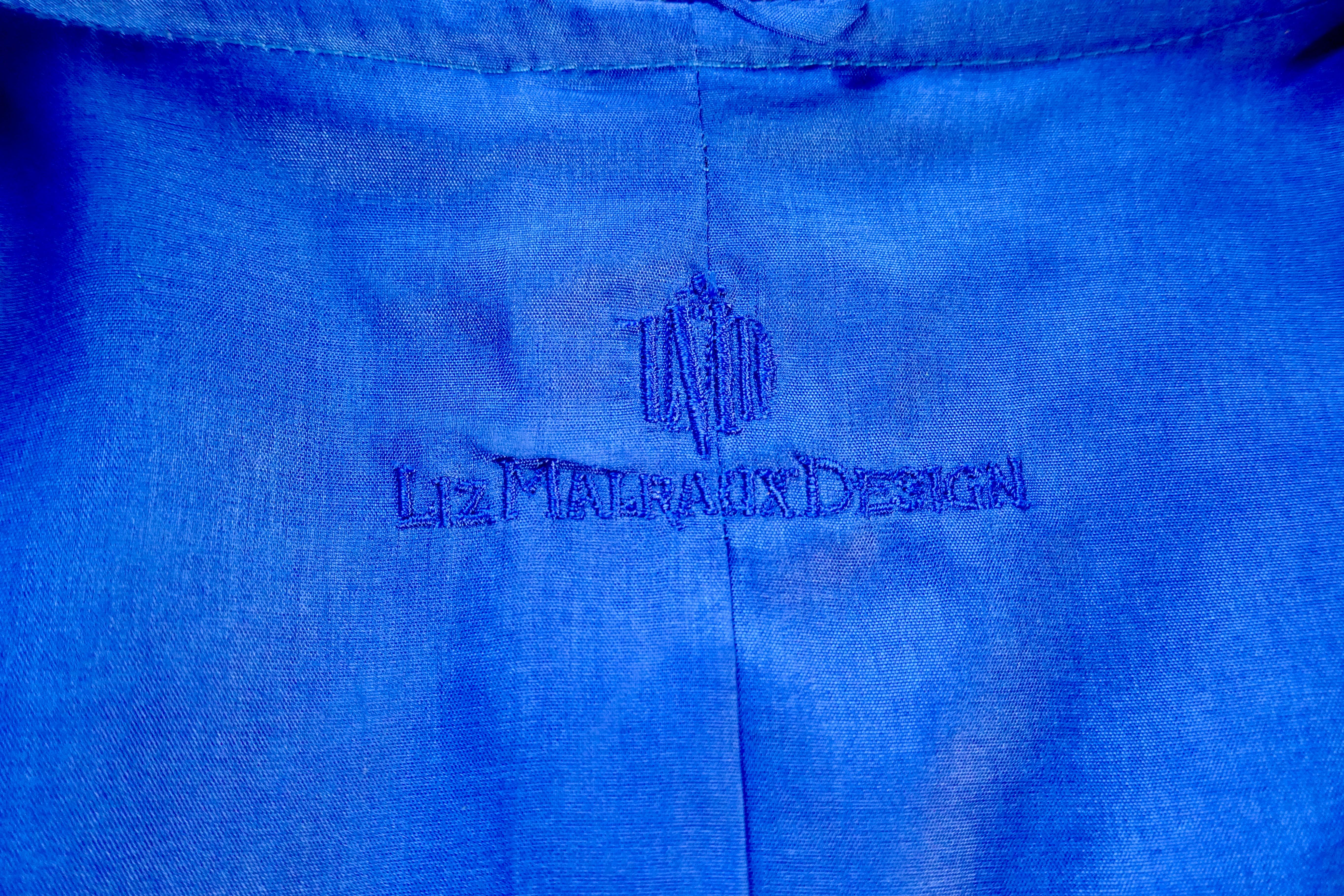 Unique Vintage Silk with Feather Decoration Evening Jacket by Liz Mairaux, 2008 For Sale 1