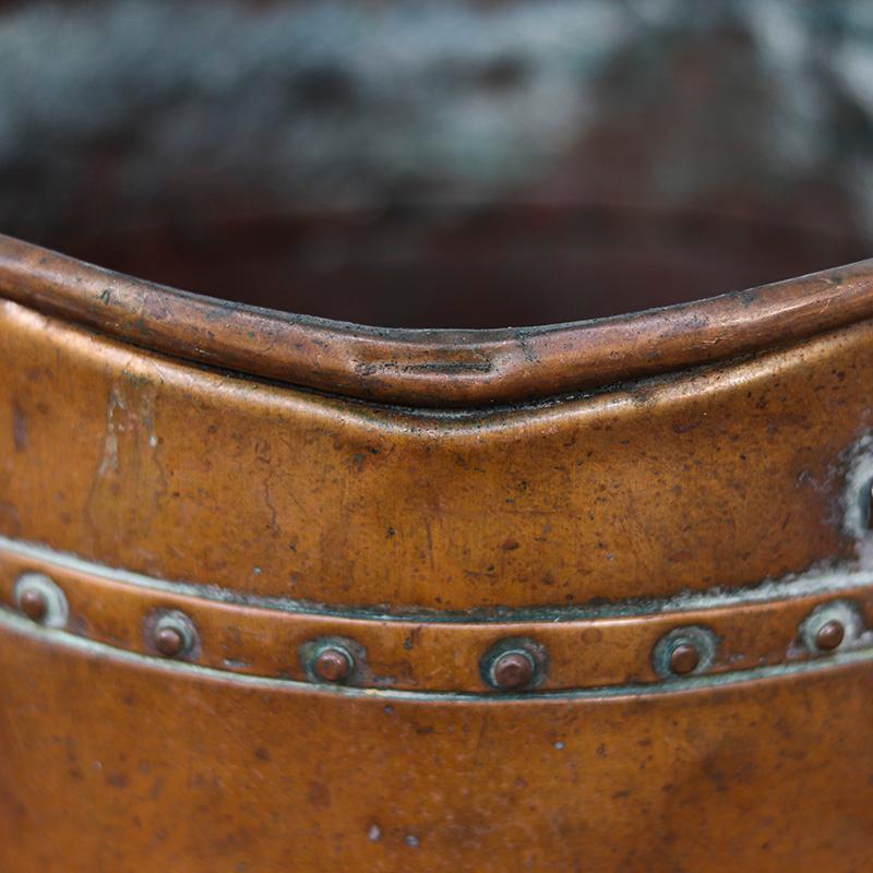 Secchio / fioriera in rame Wabi Sabi unico nel suo genere in vendita 2