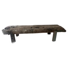 Table unique Wabi Sabi rustique en bois massif