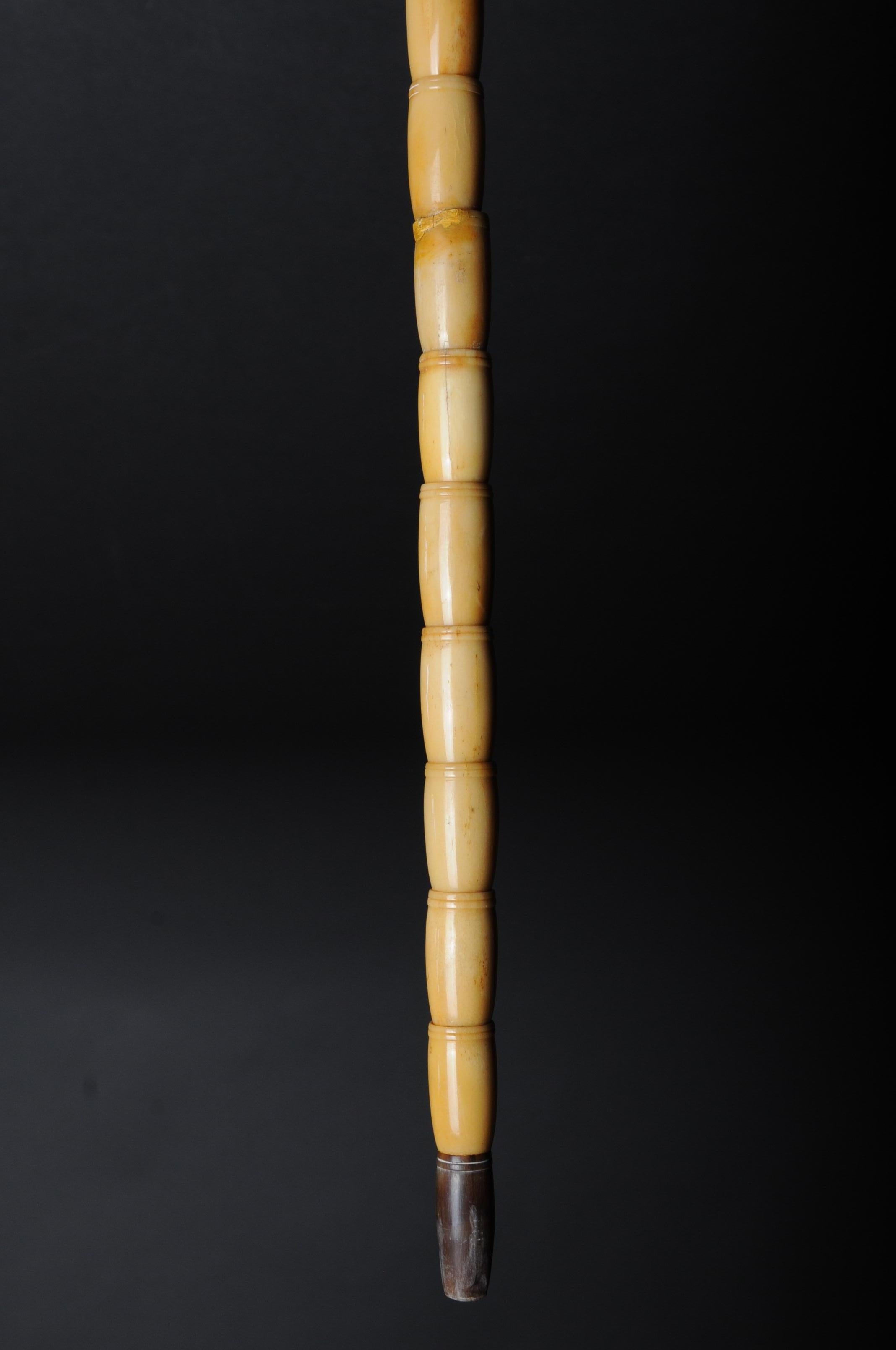 Unique Walking Stick / Strolling Stick 19th Century, Bone For Sale 9