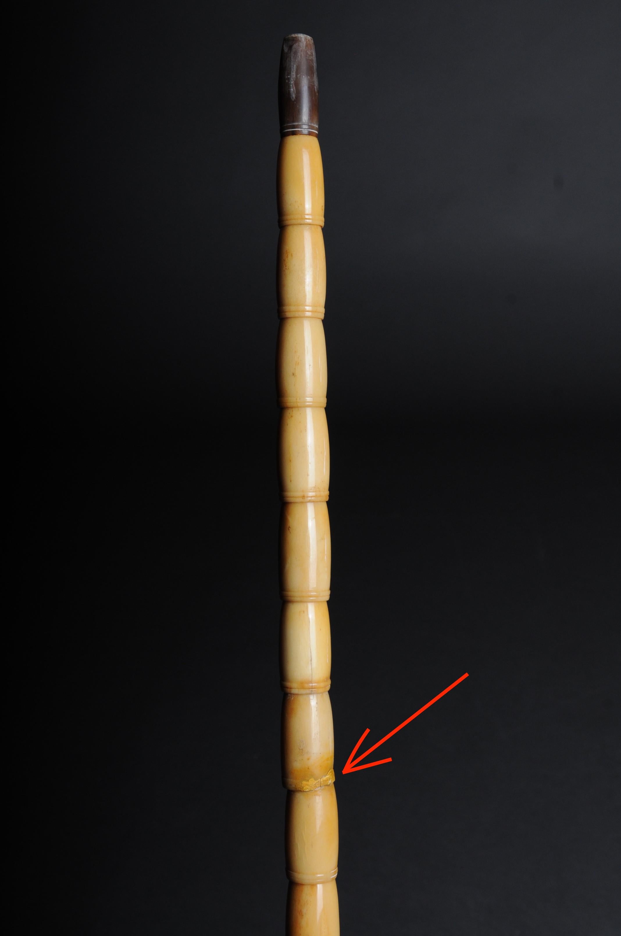 Unique Walking Stick / Strolling Stick 19th Century, Bone For Sale 10