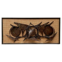 Unique Wall Art/Wall Object from the 1970s in Brutalist Style