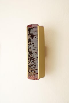 Unique Wall Sconces, Varnished Brass, France, 2019