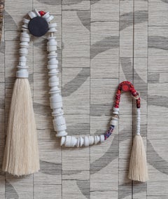 Unique Wall Sculpture in Ceramic and Textile, France