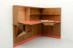 Unique wall unit with methacrylate top writing desk