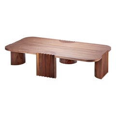 Mesa de centro única Caravel de nogal de coleccionista