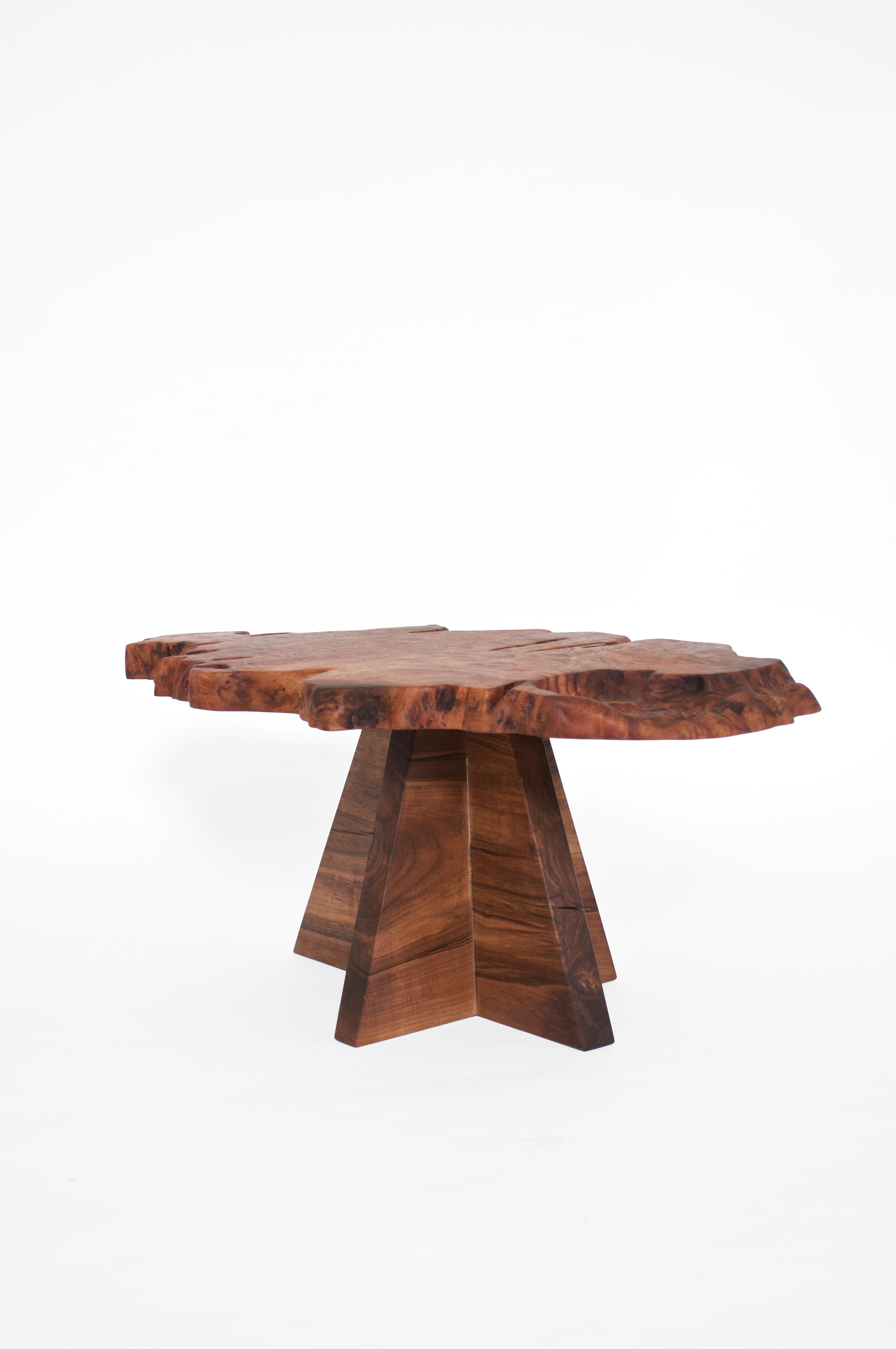 Unique Walnut Signed Table by Jörg Pietschmann 3