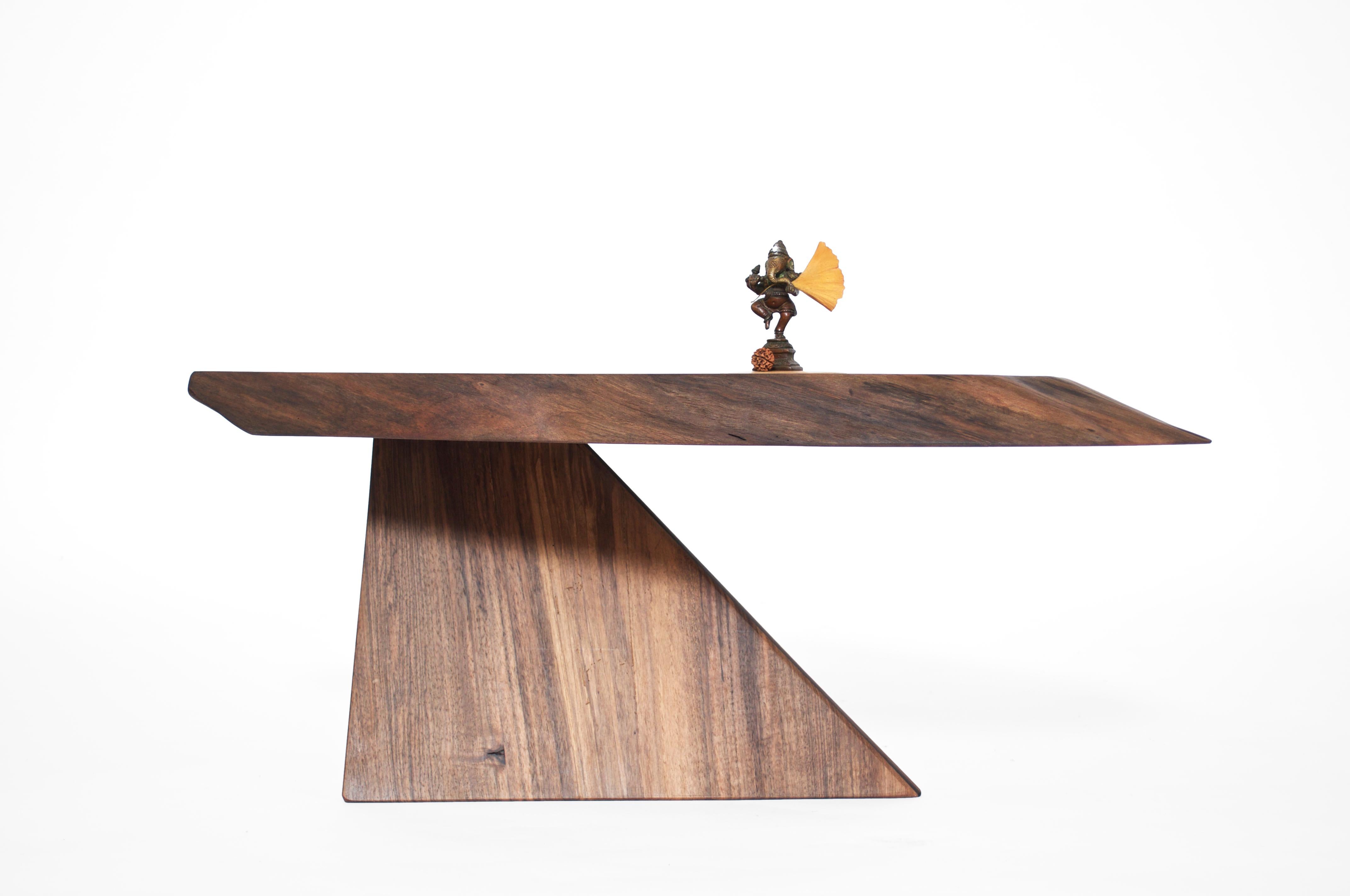 Unique Walnut Signed Table by Jörg Pietschmann 6