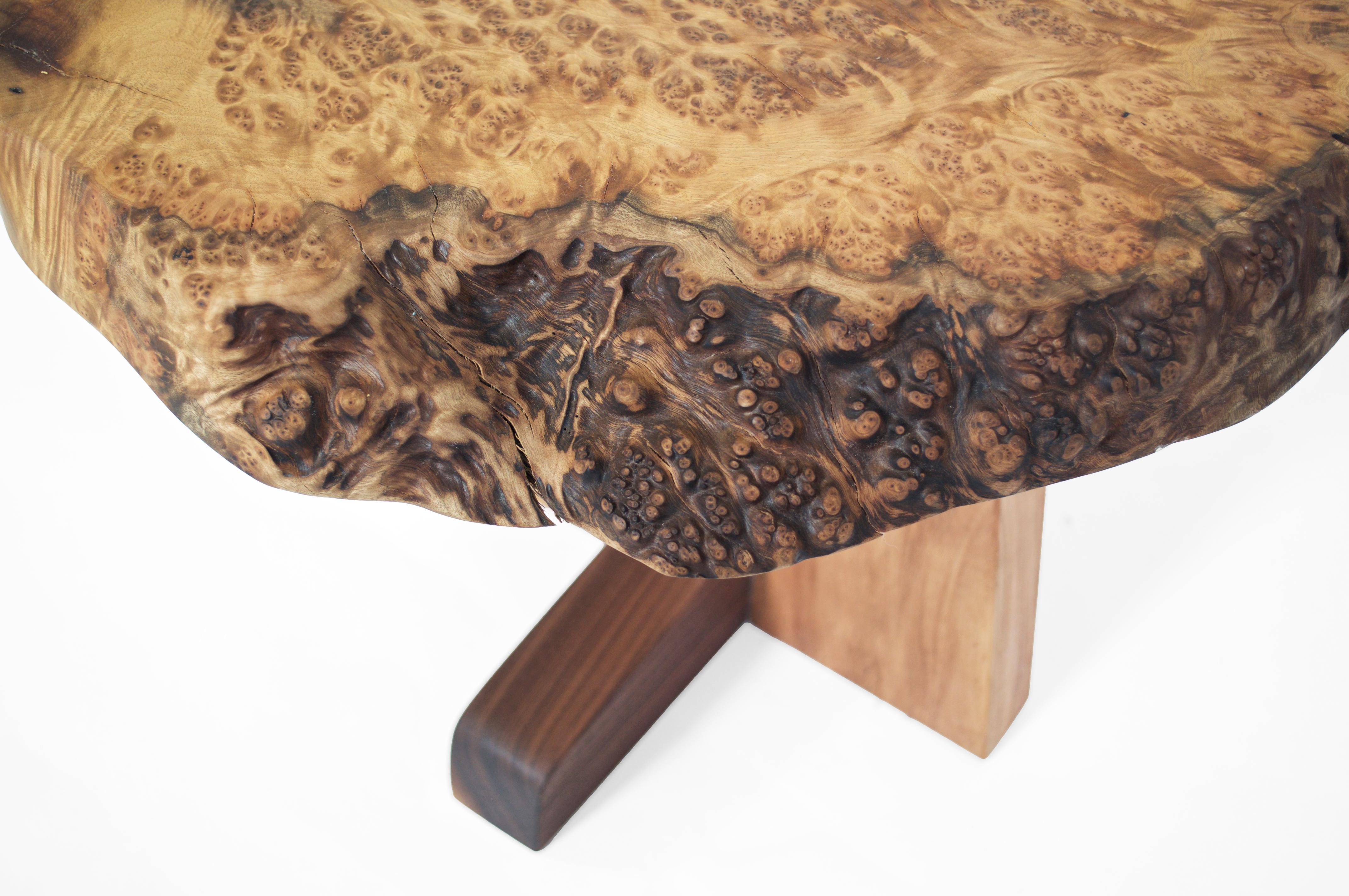 Unique Walnut Signed Table by Jörg Pietschmann 7