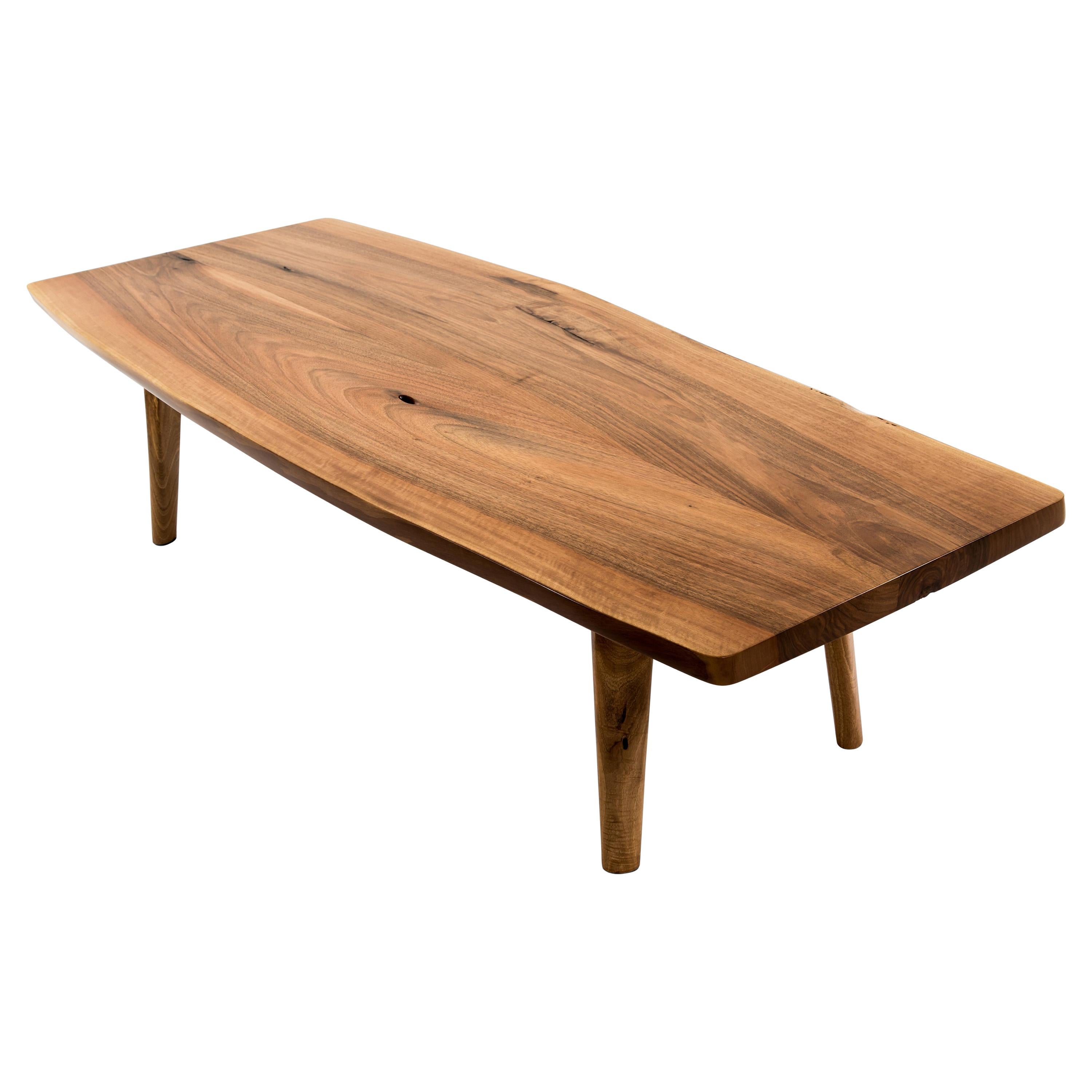 Unique Walnut Signed Table by Jörg Pietschmann