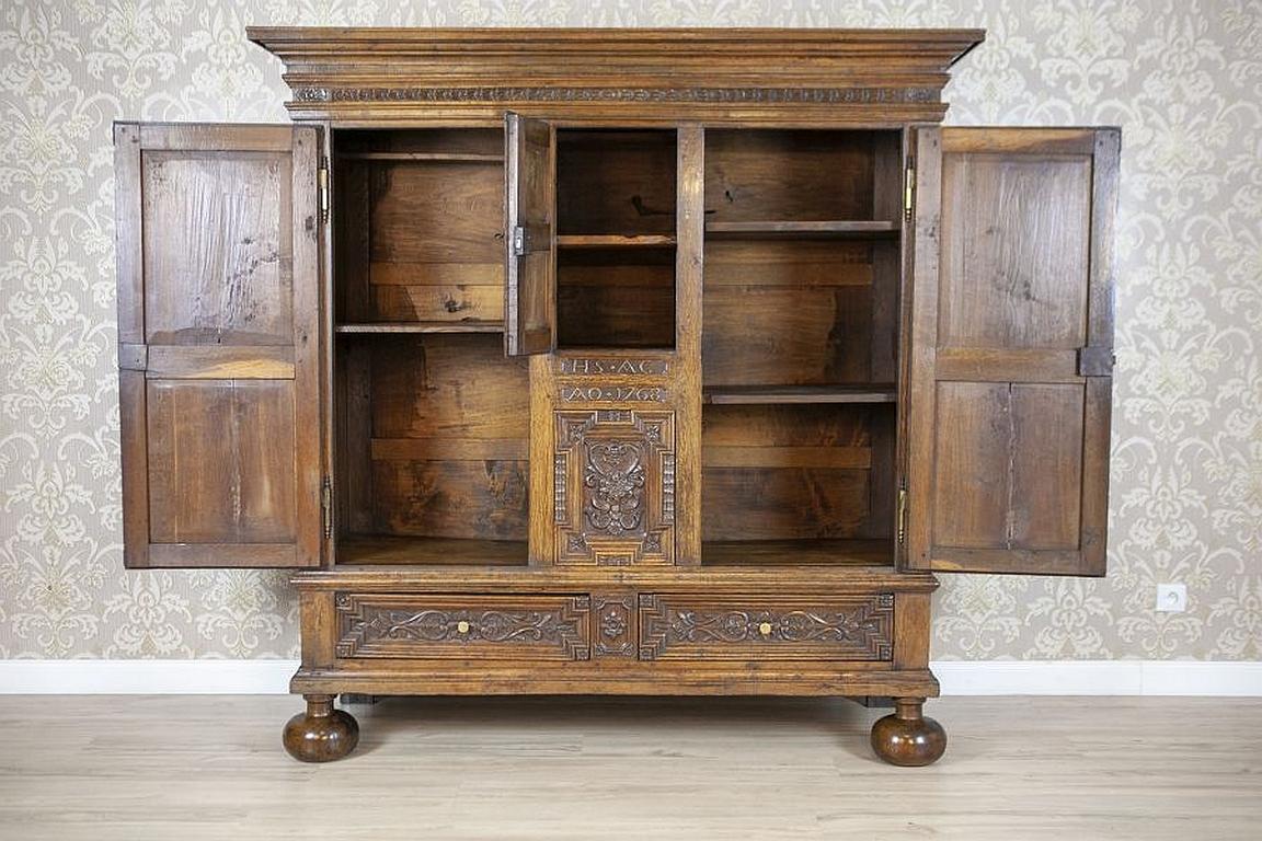 Wood Unique, Massive Wardrobe from the 2nd Half of the 18th Century For Sale