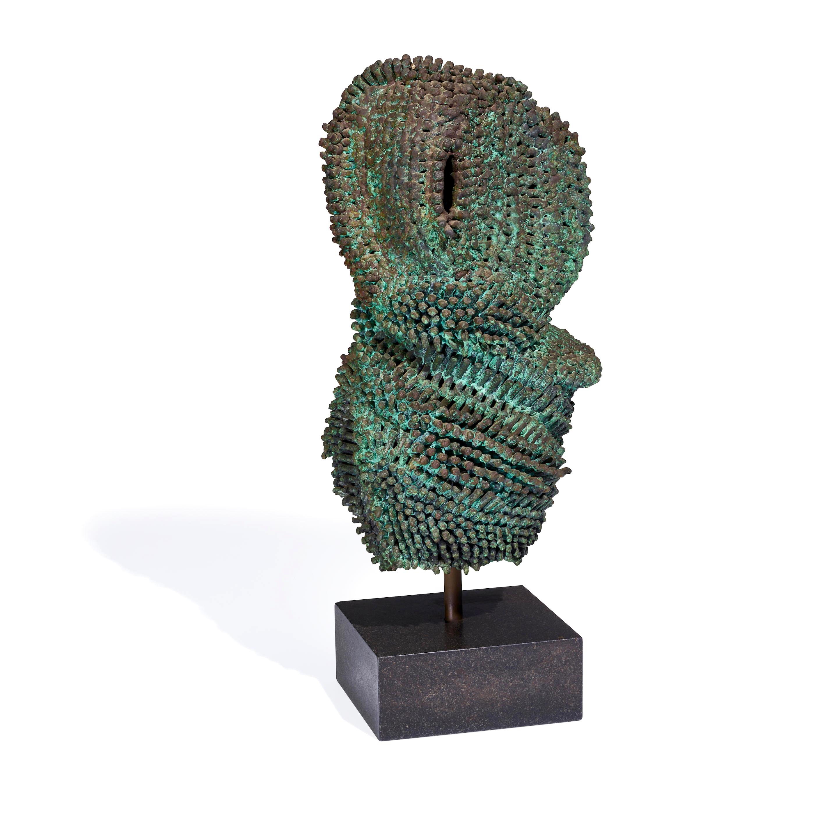 Unique Welded and Patinated Bronze Sculpture by Harry Bertoia For Sale 10