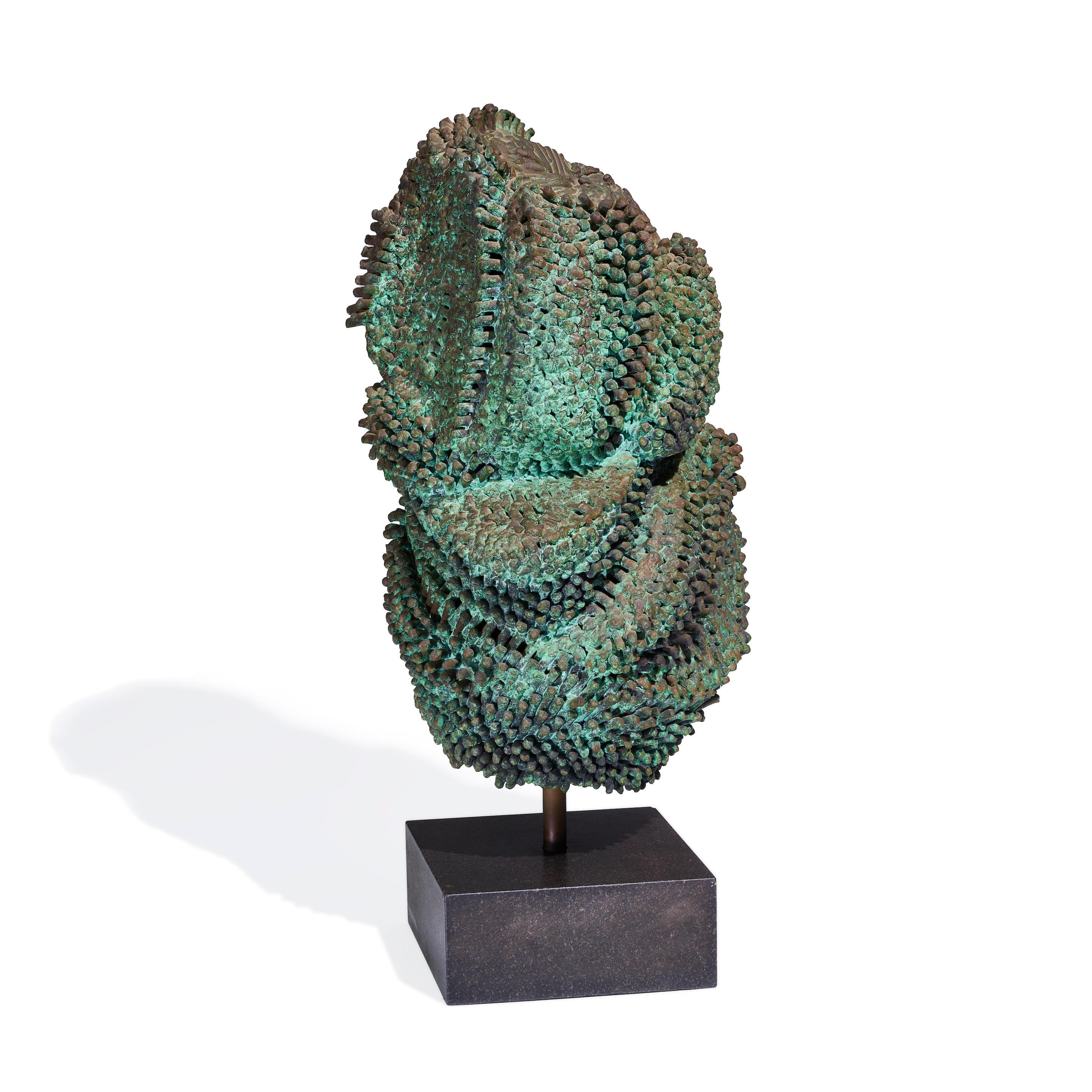 Unique Welded and Patinated Bronze Sculpture by Harry Bertoia For Sale 12
