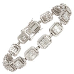 Unique White Gold 18K Diamond Bracelet for Her