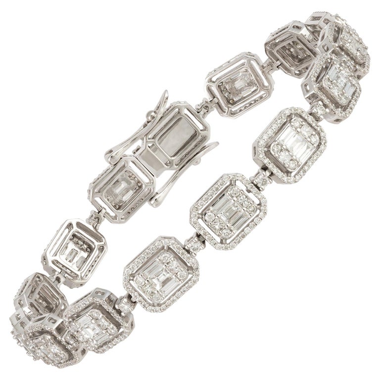 Diamond & 18k White Gold Honneur Bracelet main image 1