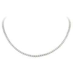 Einzigartige 18 Karat Weißgold Halskette mit Diamanten für sie