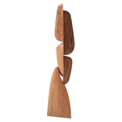 Einzigartige Standskulptur aus Weißeiche „Still Stand No. 12“: Ein Kunstwerk von Joel Escalona