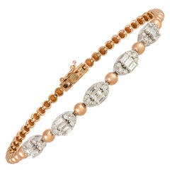 Unique Diamonds Bracelet en or blanc Pink Diamond 18K pour Elle