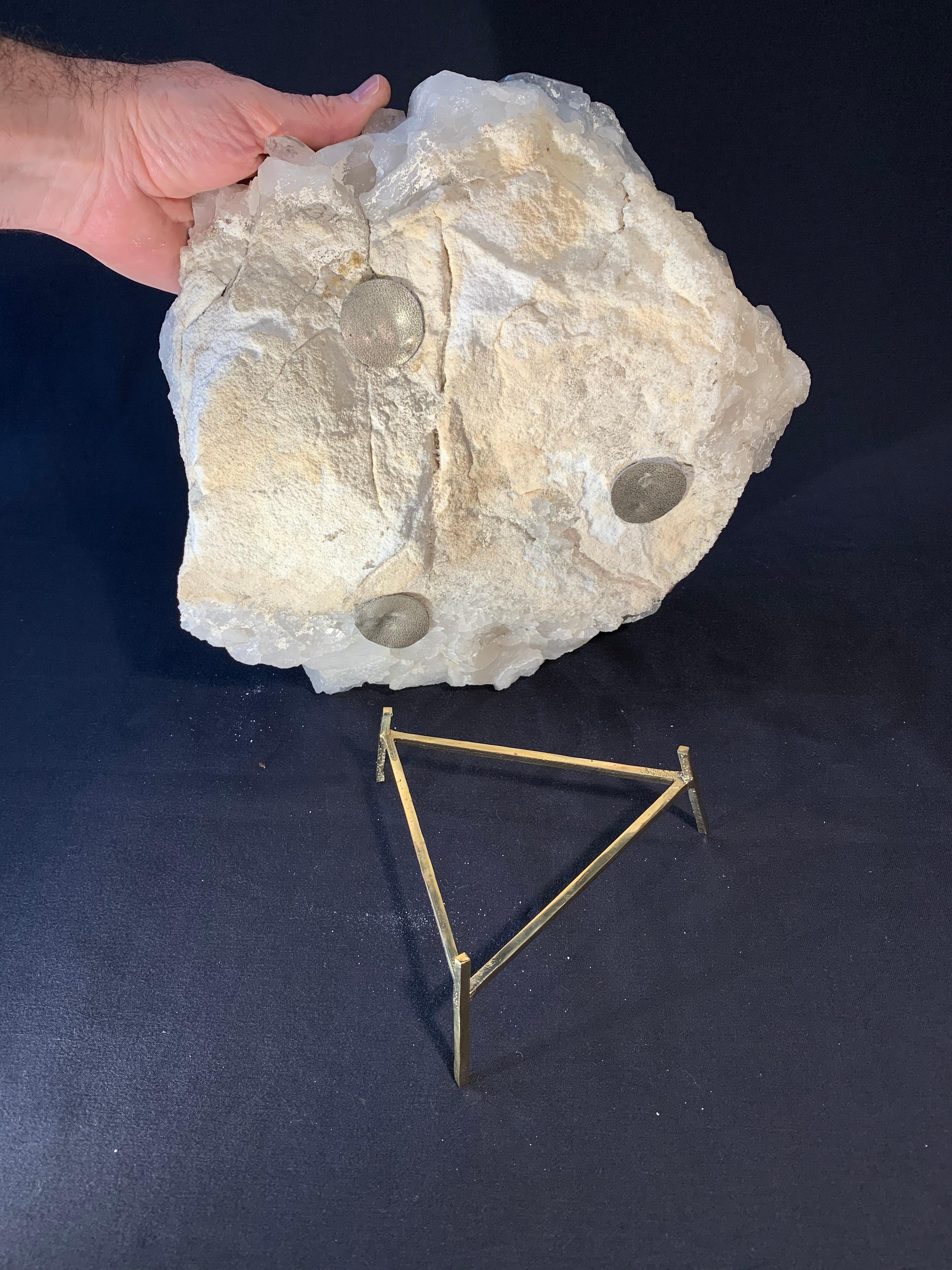 Bronze « Druze » en cristal de quartz blanc unique de Demian Quincke