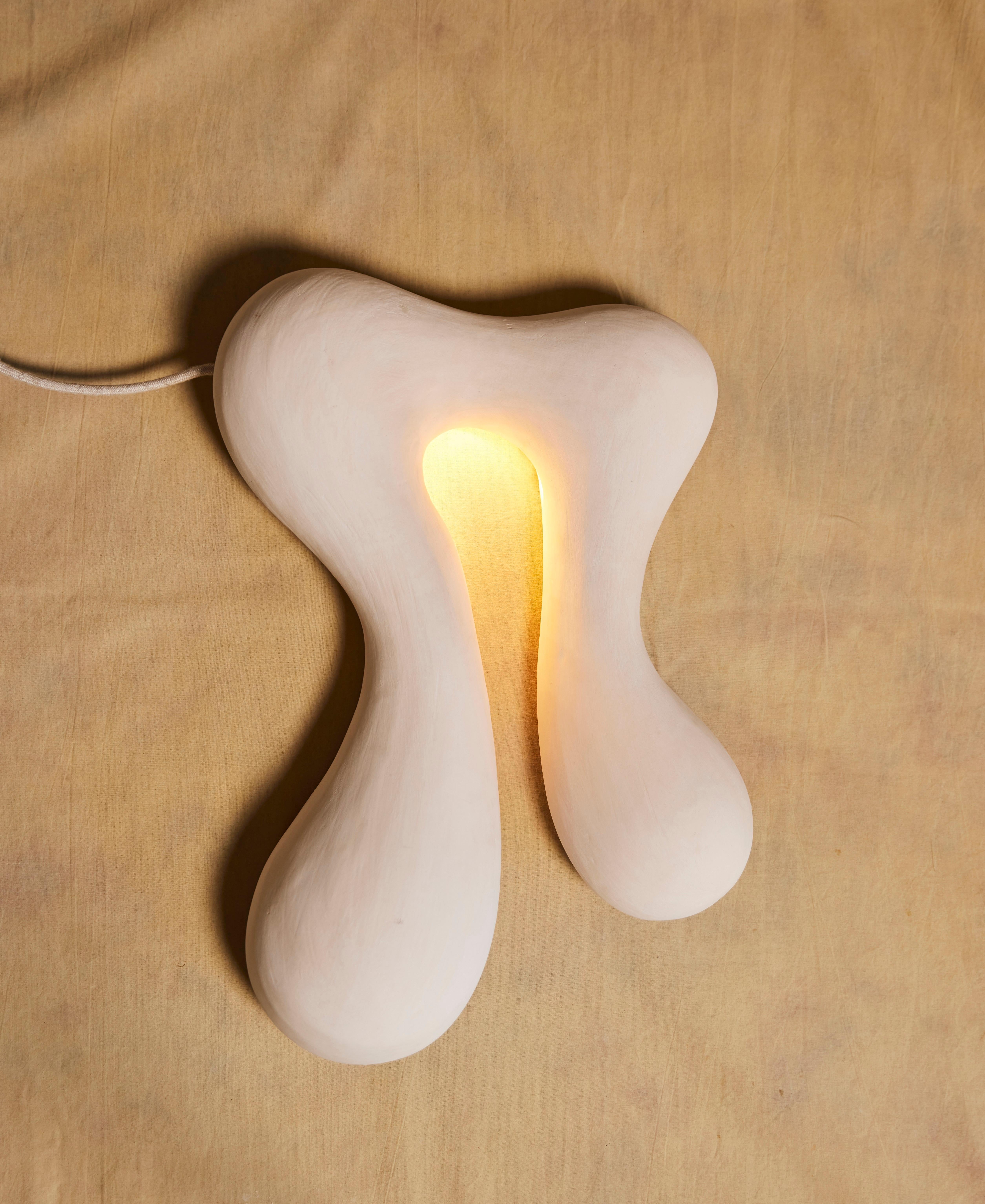 Modern Unique Womb Wall Lamp I by Jan Ernst
